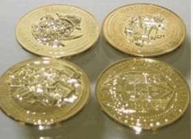 treasure chest metal pirate coins tokens