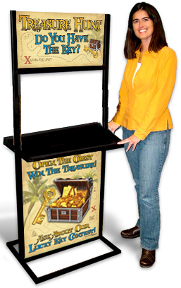 Treasure chest display stand