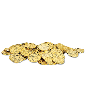 treasure chest plastic coins