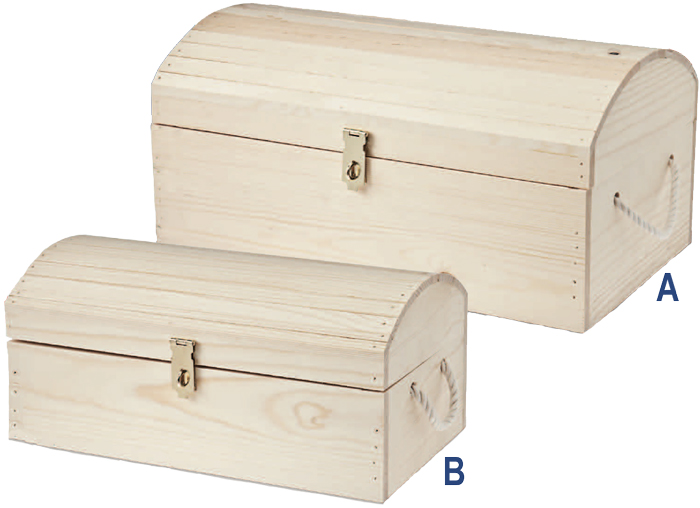 treasure chest wood natural chests