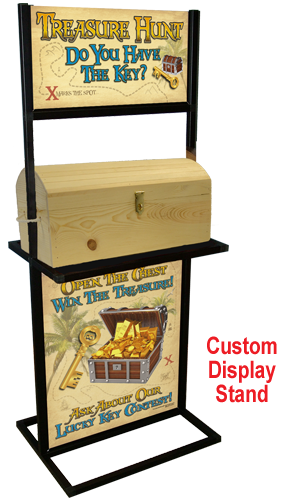 Treasure chest display stand
